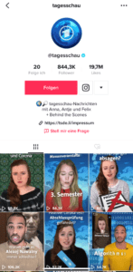 Screenshot eines verifizierten TikTok Accounts