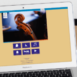 Website der Bach-in-Thueringen Kampagne auf MacBook geoeffnet