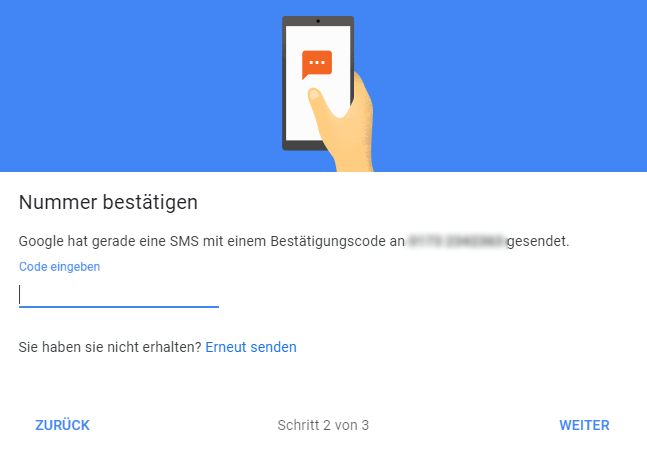 Konto ohne handynummer interhesu: google Google Account
